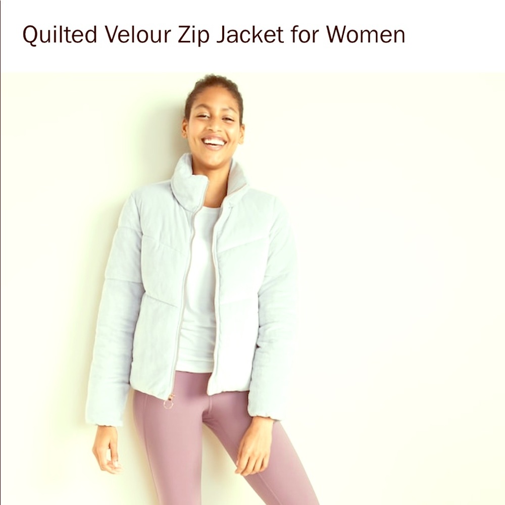 Old Navy Quilted Velour Jacket